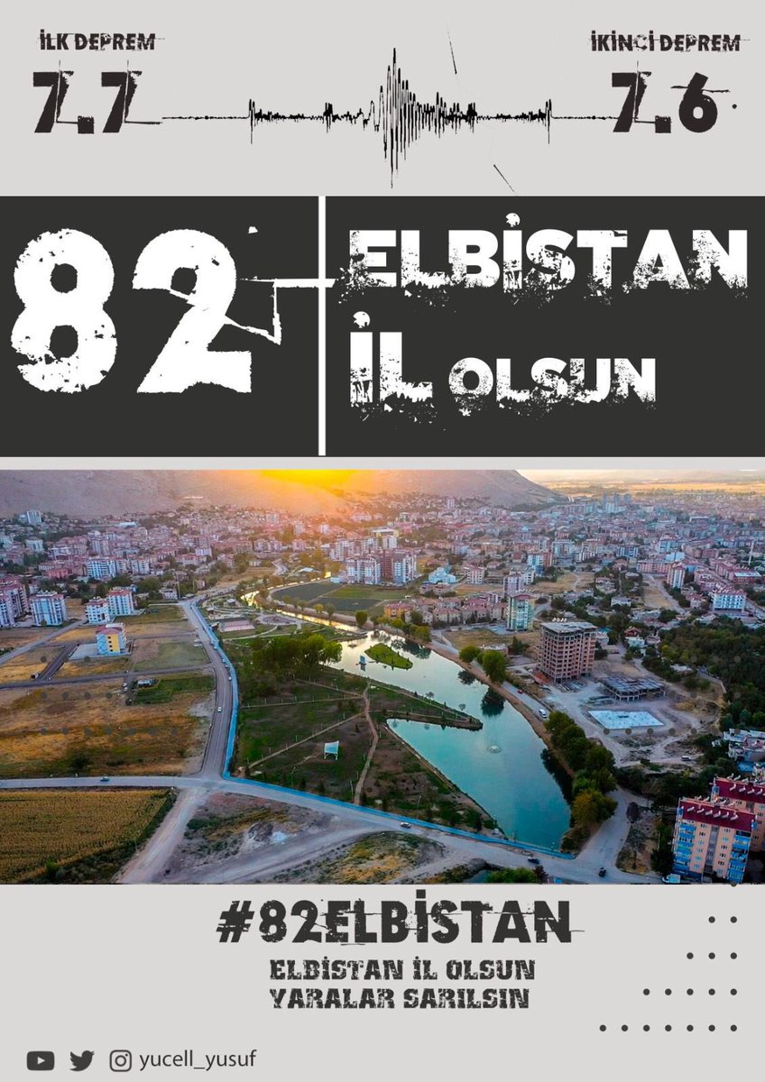 #burayabakın Elbistan İl olmazsa köy olur #ElbistanDepremSesimiziDuyun