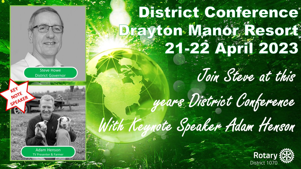 The closing date for this year's District Conference is getting ever closer and I would suggest you delay no longer and get your booking in. rotary-ribi.org/districts/page…