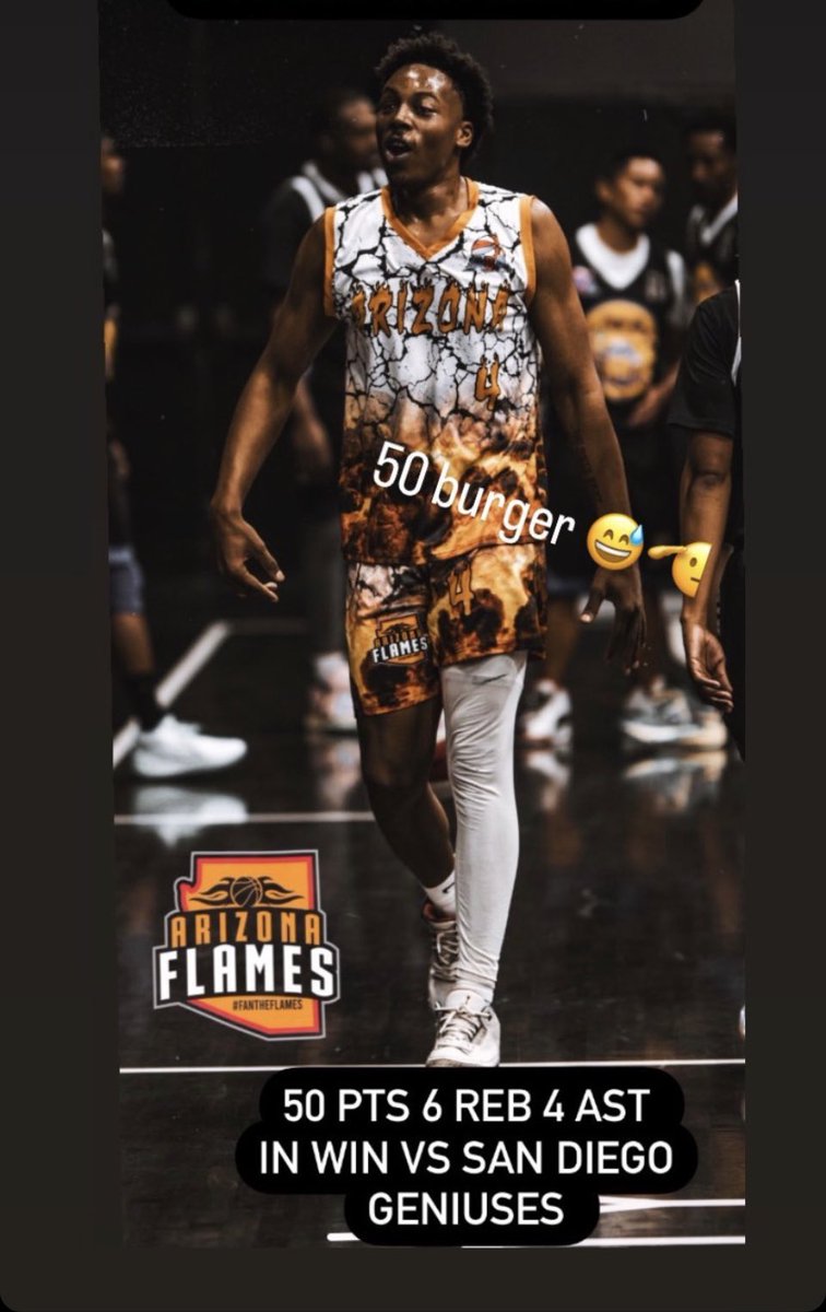 ArizonaFlames's tweet photo. #Flames #Win #Flames
#WinThe Arizona Flames hit the road to El Cajon, CA and grab a #Victory against the #SanDiegoGeniuses 132-119! Leading all scorers was #4 @Tabyous Casterberry with a 50 Piece SPICY, #32 Chuck Robinson poured in 32 points in a spectacular performance!#aba https://t.co/EkuxCD1hoo
