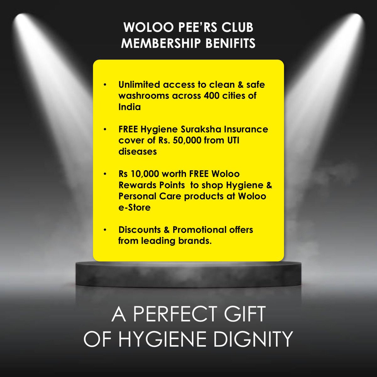 ManishKelshikar's tweet photo. Wow! Most Innovative Gifting Idea of the Show!
It feels so proud to share that Woloo-HYGIENITY Gift card is voted as ‘The most innovative gifting idea of Corporate Gift Show-2023’ by more than 1000+ Visitors comprising of Corporate Gifting professionals &amp; Corporate HR &amp; Admins. https://t.co/hX0s4Beghk