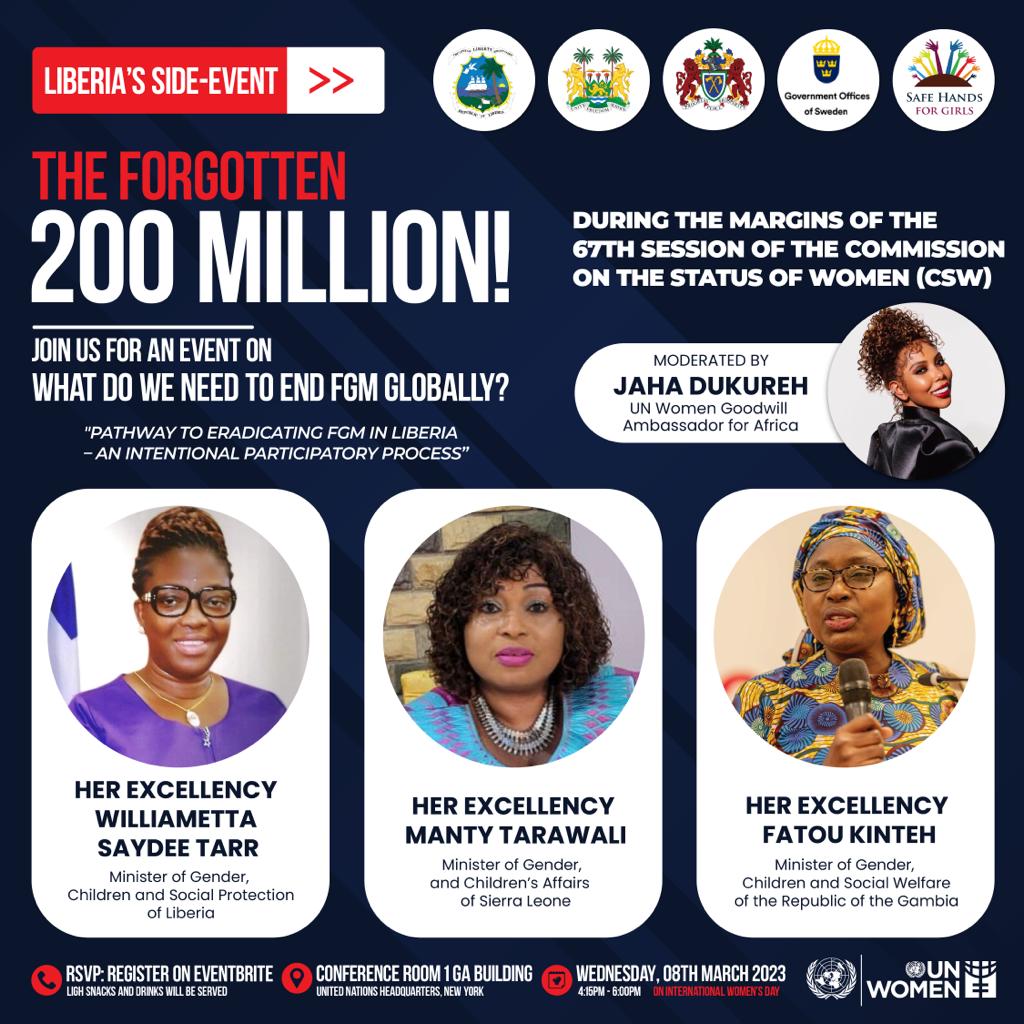 Upcoming at the 67th Commission on the Status of Women (CSW) in New York, USA