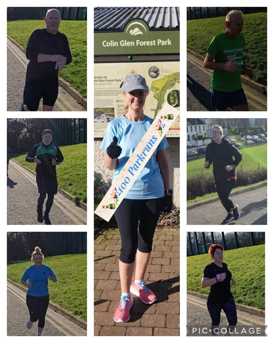Weekend #parkrun results:
<a href="/bfastvictoriapr/">Belfast Vic parkrun</a>:
Kieran McG: 20:21 New PB 🥳
<a href="/colinglenprkrun/">Colin Glen parkrun</a>:
Deborah D: 32:06 (100)
<a href="/Ecosparkrun/">Ecos Parkrun</a>:
Clare H: 30:25 New PB 🥳
<a href="/StormontParkrun/">Stormont parkrun</a>:
Mags F: 30:06
<a href="/Wallaceparkrun/">Wallace parkrun</a>:
Angela B: 38:09
Rebecca McG: 34:04
<a href="/Waterworkspark1/">Waterworks parkrun</a>
Leanne A:  34:52

1/2
