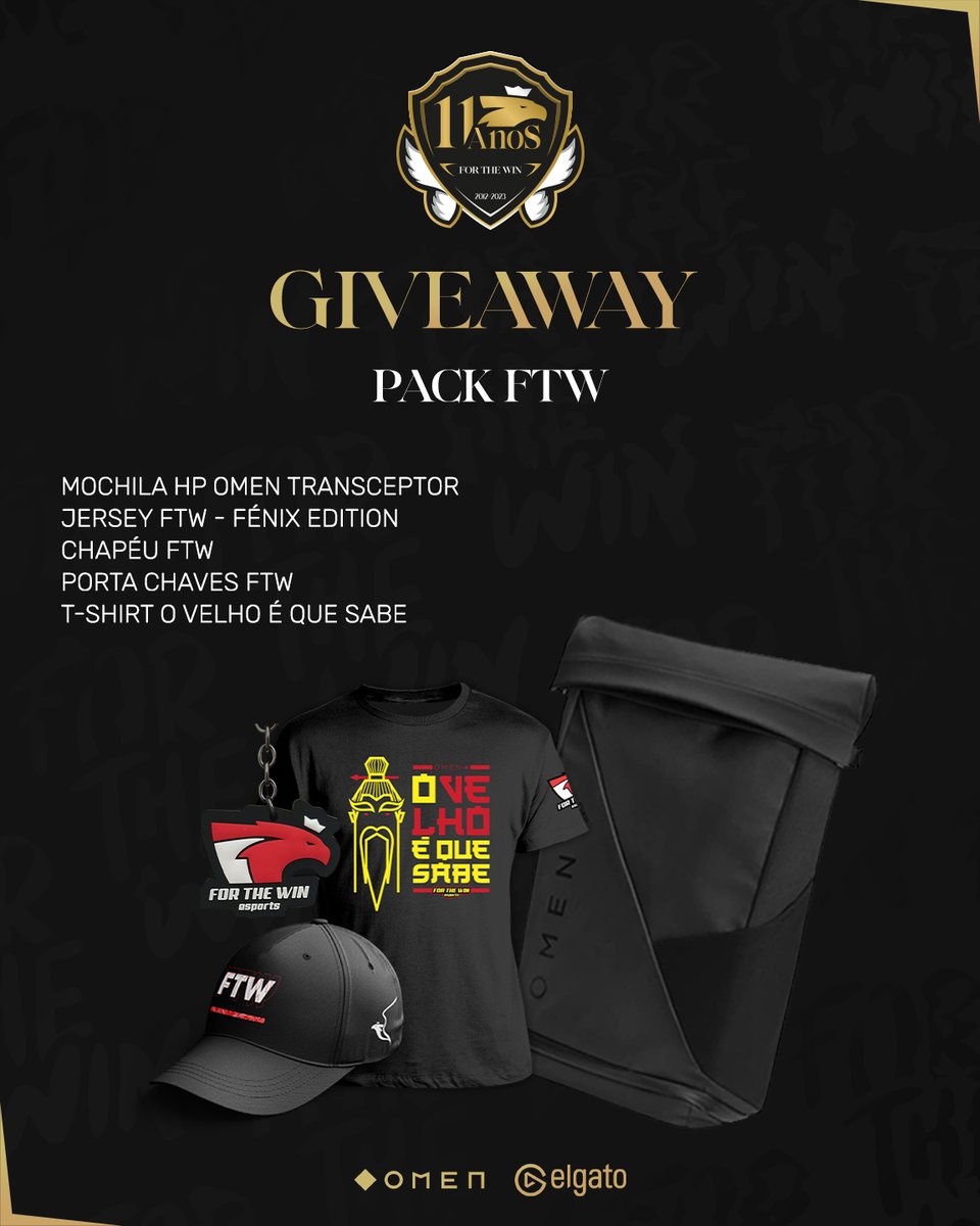 ftwesports's tweet image. GIVEAWAY FTW

Para participares:
➡️ Segue a @ftwesports 
➡️ Dar RT e FAV
➡️ Identifica 2 amigo nos comentários
➡️ Inscreve te em ftw.army/packftwgiveawa…

#ftwesports #ftwarmy #FTW11anos #OMENFTW #elgatoFTW