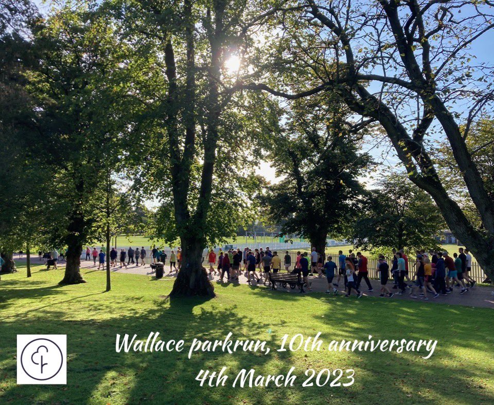🌳 A reminder that we celebrate a decade of all things Wallace parkrun next Saturday morning, 4th March.

A decade of trips to the duck pond, craic at the bandstand, and community spirit in abundance.

We hope you’ll all join us at the bandstand for event 420. 🦆