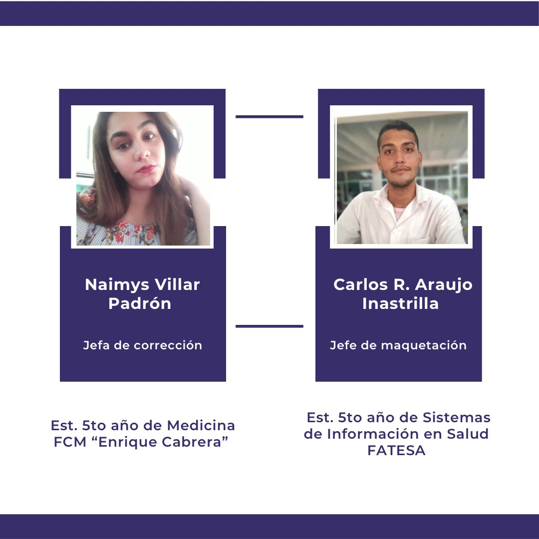 El Comité Editorial Ejecutivo de nuestra revista cuenta con nuevos rostros 😁. Aquí los dejamos 😉
PD: y a otros ya viejitos también 🤭