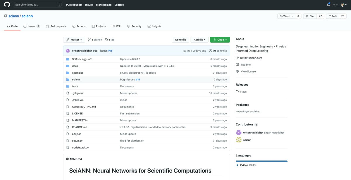 gp_pulipaka's tweet photo. SciANN #Keras / #TensoFlow Wrapper. #BigData #Analytics #DataScience #AI #MachineLearning #IoT #IIoT #PyTorch #Python #RStats #TensorFlow #Java #JavaScript #ReactJS #CloudComputing #Serverless #DataScientist #Linux #Programming #Coding #100DaysofCode
https://t.co/FL3DS7r1uL https://t.co/4XF6u7tkT7
