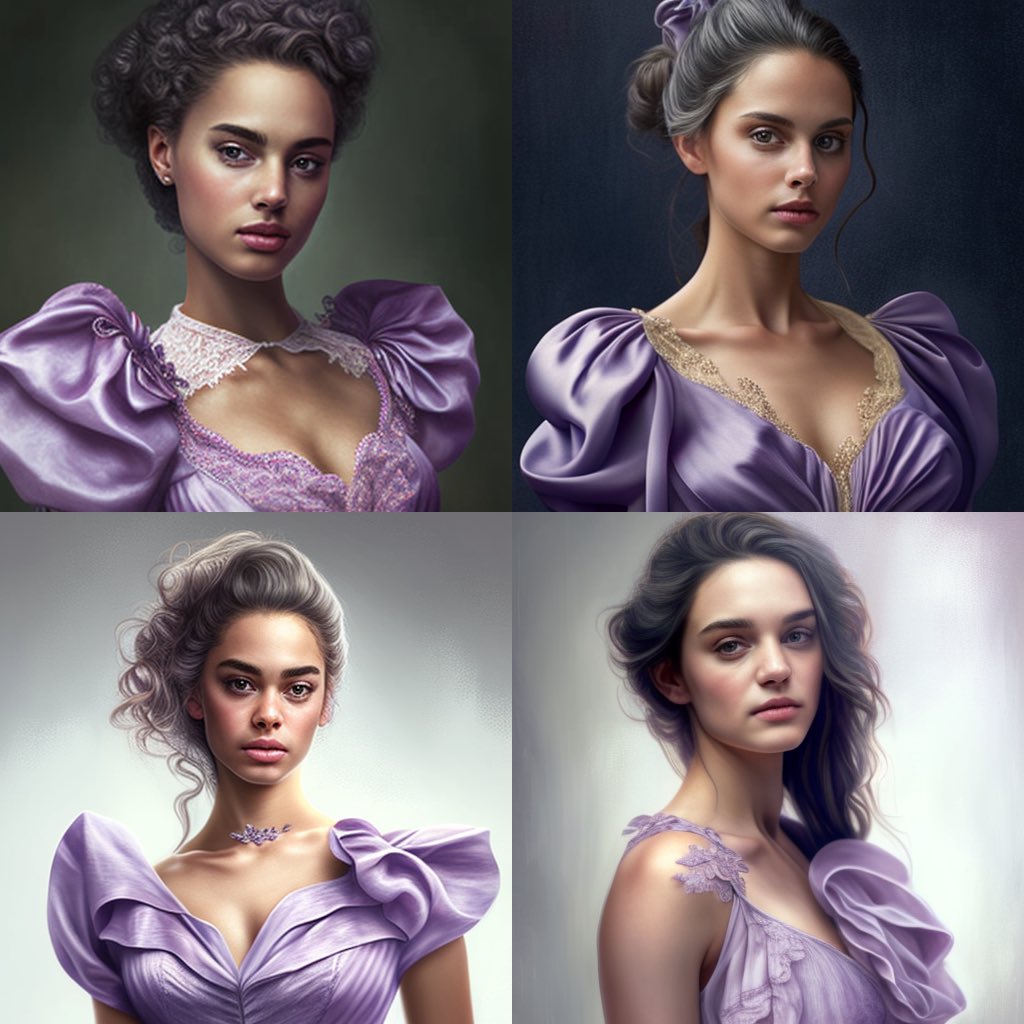 Made using MidJourney **brazilian girl in lavender silk dress, photorealistic, high fashion, extremel detailed, exquisite quality, --s 1000 --v 4** - #AIart #brazillian #silkdress