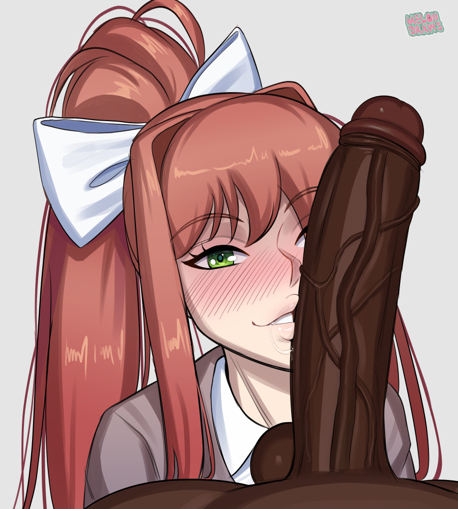 melondraws1's tweet photo. Commission of more Monika.  First one was based on another drawing, but I couldn't find the artist :/ https://t.co/0VGrr7t0ep