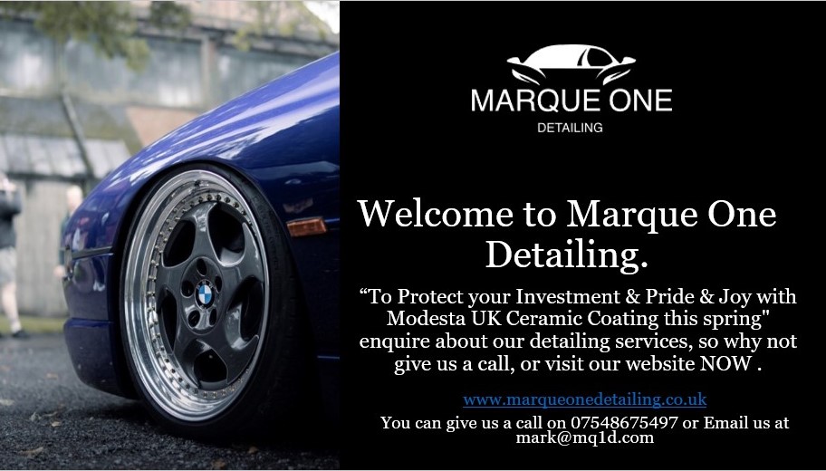 marqueonedetail's tweet photo. Spring is just around the corner, to get your "Pride & Joy" ready for some serious cursing in the spring and summer, give us a call or visit our website to discus your requirement's
#marqueonedetailing #modesta #ceramiccoating Modesta UK & Ireland
https://t.co/ACYSIiauWE https://t.co/oddt6FSOw6