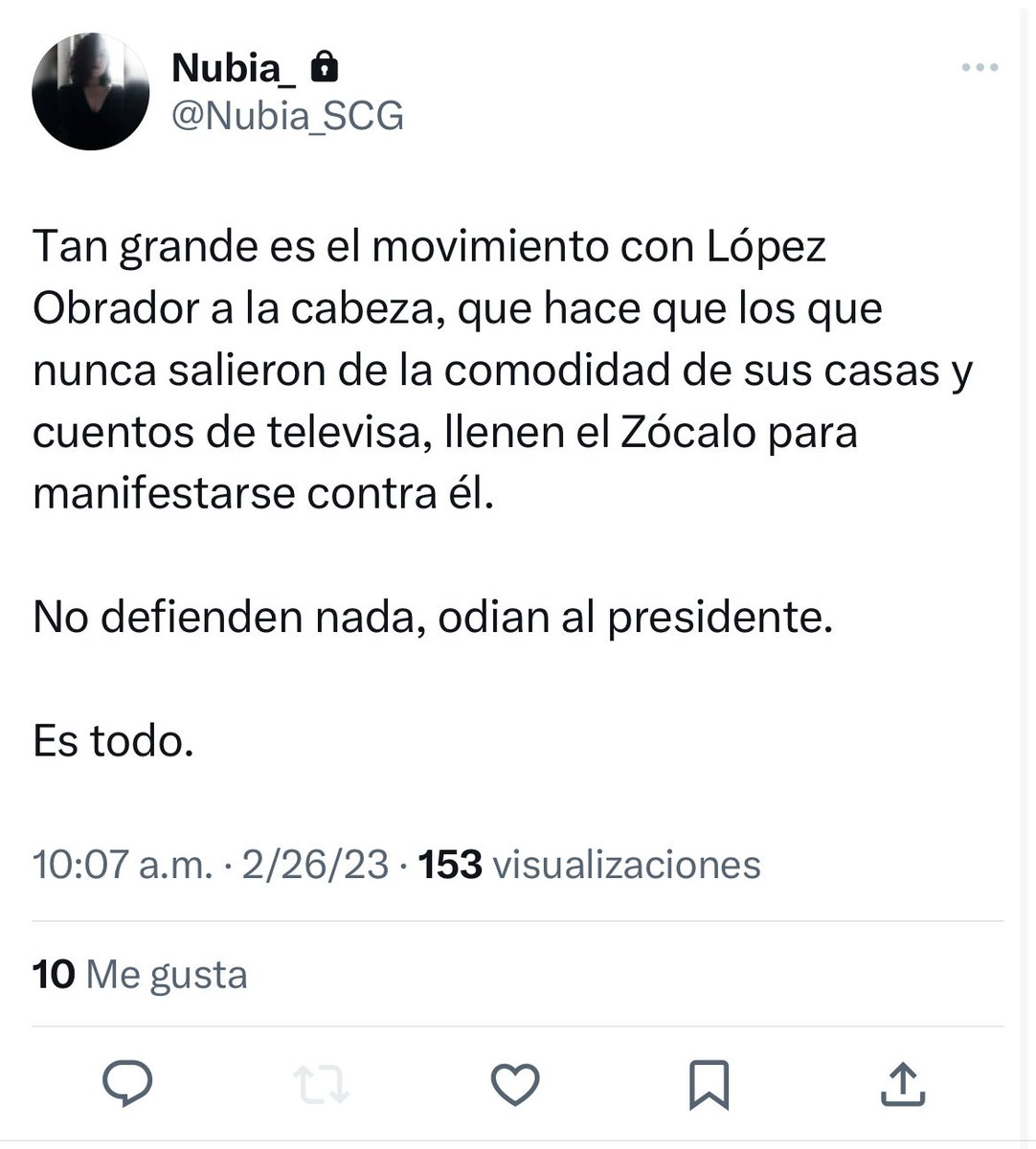 Comparto plenamente la postura.