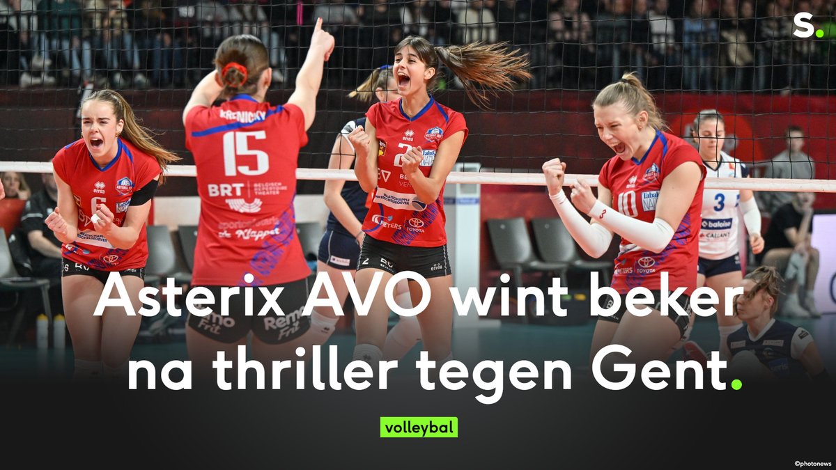 Een nieuw bekertrauma voor Gent, de 17e beker voor Asterix AVO  

sporza.be/nl/wedstrijden…