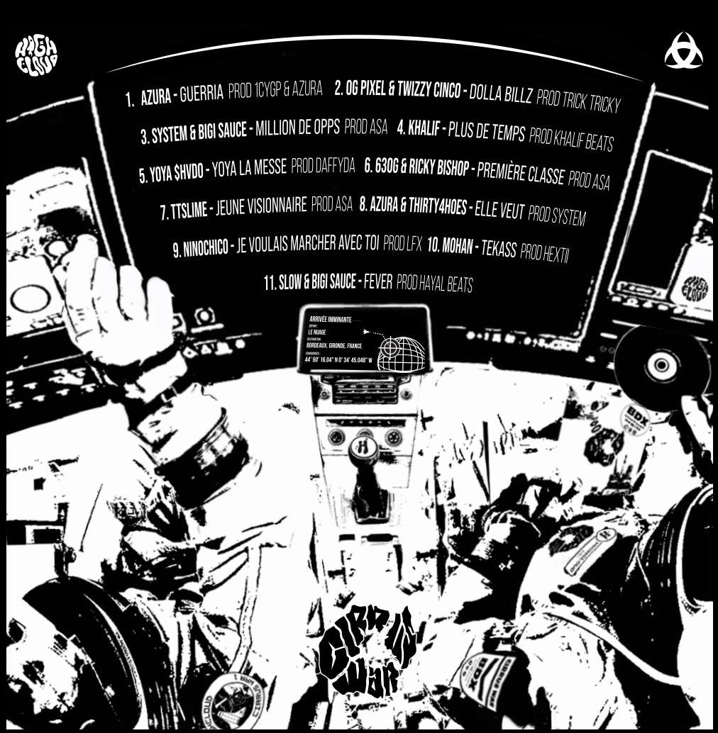 highcloudmusic's tweet photo. CIRRUS WAR, Vol. 1 
Dispo sur toutes les plateformes !🌩
Allez streamez ça l'équipe la war vient de commencer ..👿
S/o aux artistes présents sur la tape !
DA by @the_mr_j_
Le Smartlink : https://t.co/1O97qhWDlM https://t.co/4vIA3L0Ub0