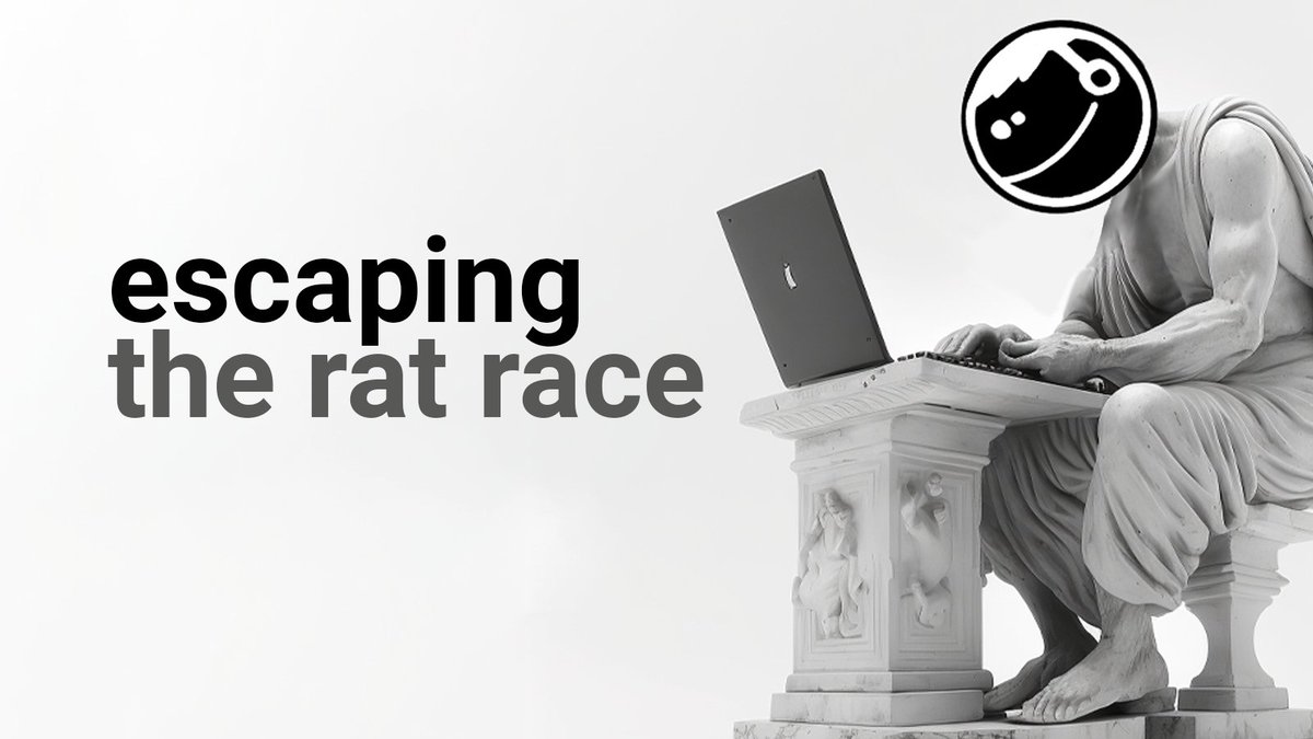 I made over 1,000 youtube videos in the last 1,000 days of my life &amp; now I work for myself. (it's awesome.)

Here are 5 high impact lessons that you can bring into your life to start your path of escaping the rat race: 🧵