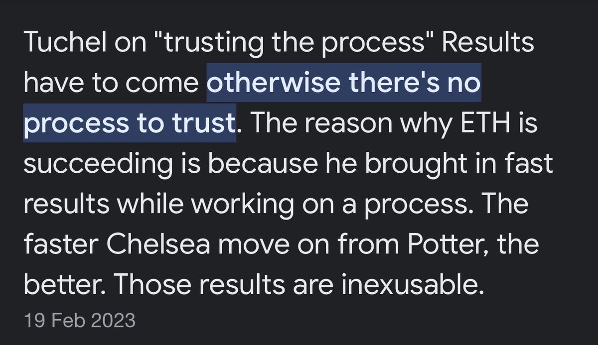 ekowprah_'s tweet photo. @FrankKhalidUK I wonder why Mr. Potter is Comparing himself to Arteta … This still throws more light on what Tuchel said about trusting a process. https://t.co/p0FGdHK659