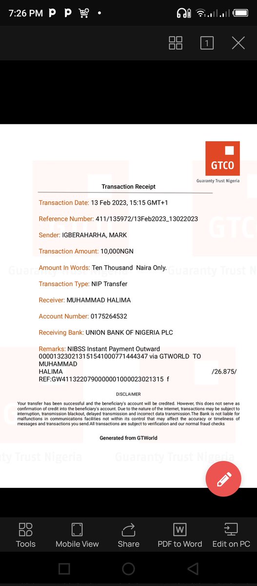 marksecure111's tweet photo. @gtbank I made these 2 transactions from my account 0122993474, up till now the recipients have not received it. https://t.co/e2jPHn6kYE