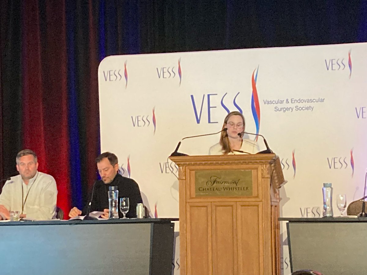 .<a href="/FutureVascSurgn/">FutureVascSurgeons</a> star Mary Binko presents original research “Industry Funding Negatively Impacts Publication of Vascular Surgery Trials” at #VESS2023 <a href="/VESurgery/">VESurgery</a>. Congrats to Mary and coauthors <a href="/rchaer2/">rchaer</a> <a href="/MollReitz/">Katie M Reitz MD MSc</a> <a href="/Edith_Tz/">Edith Tzeng</a> <a href="/domenickna1/">Natalie D. Sridharan</a> &amp; others