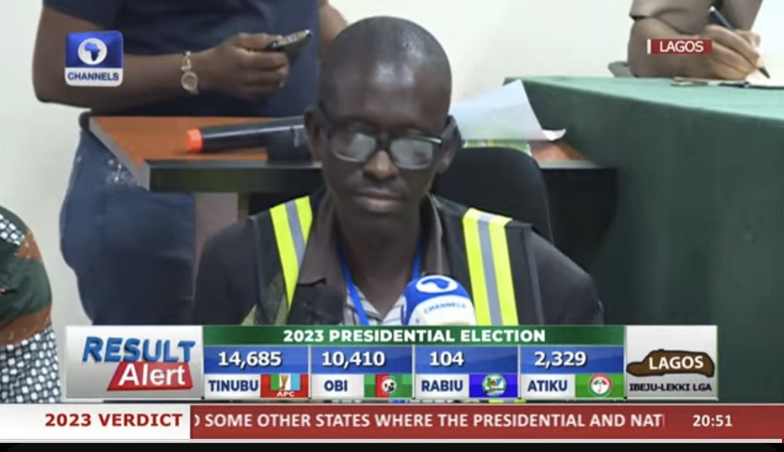 #NigeriaDecides2023 
Source: channels tv
