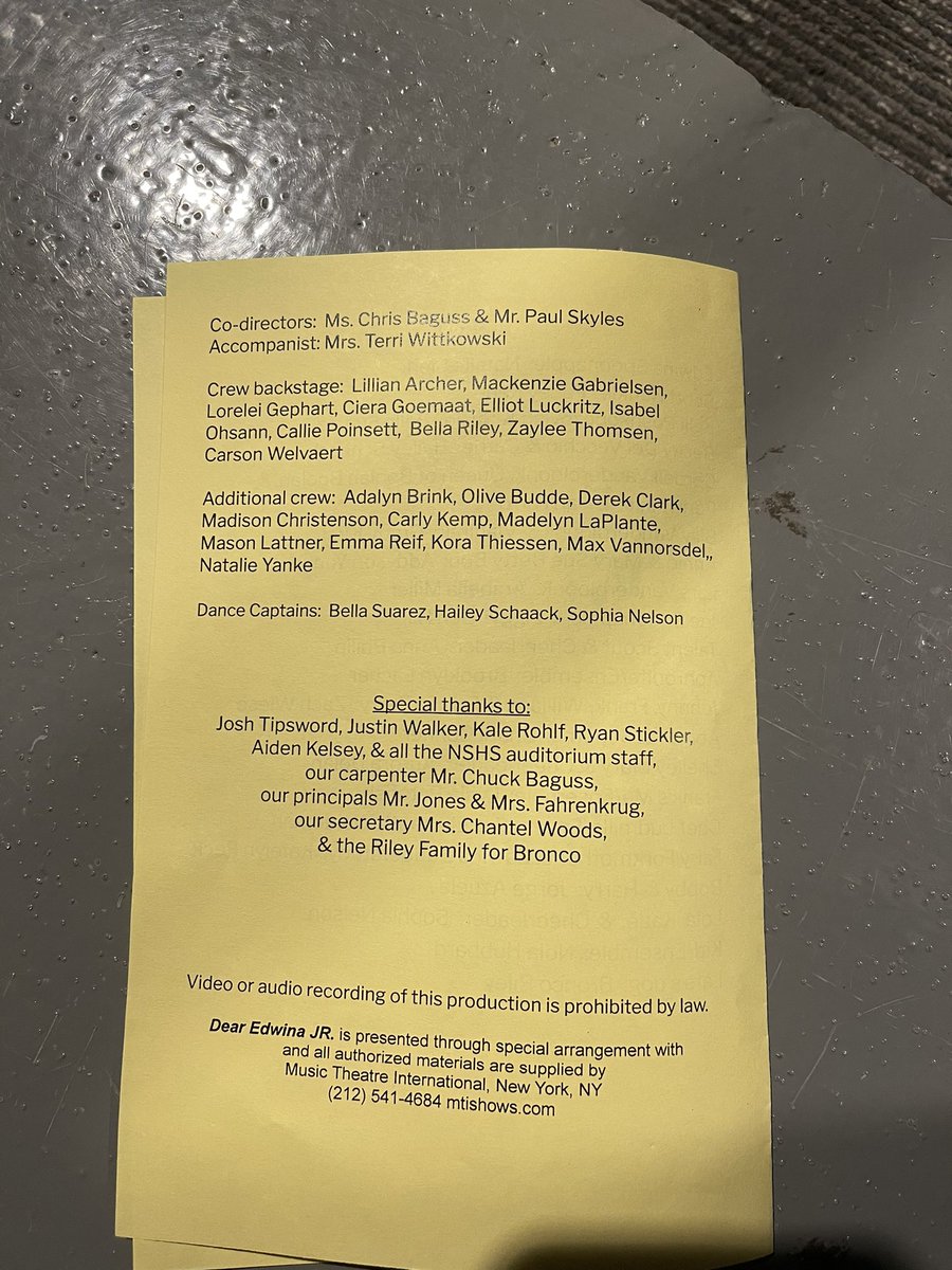 Almost showtime for the play!  Have fun Lancers! Congratulations to all involved for their time and effort!