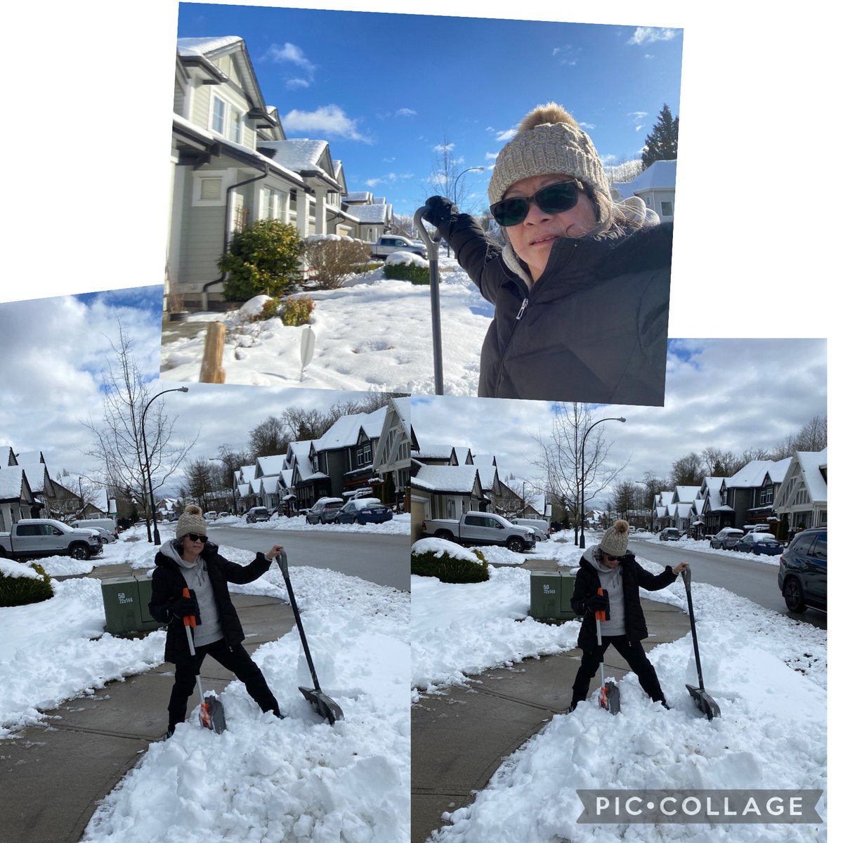 #SundayWorkout <a href="/MyPeakChallenge/">My Peak Challenge</a> #MPC2023 It’s actually harder than <a href="/CoachValbo/">John Valbonesi</a> and <a href="/SamHeughan/">Sam Heughan</a> workout!!! I sweat more than usual!!! @BCSnowStorm2023