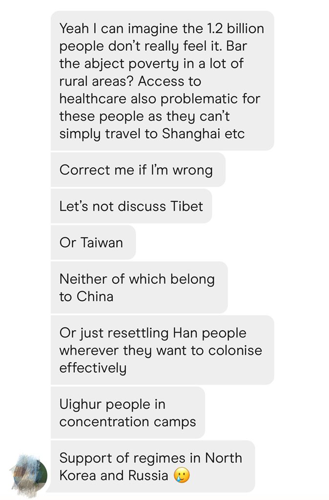 Dudes claim they are lefties really do gobble these shit up from Sinophobic western media eg BBC/CNN like far-right conspiracy theories when it comes to #China.
