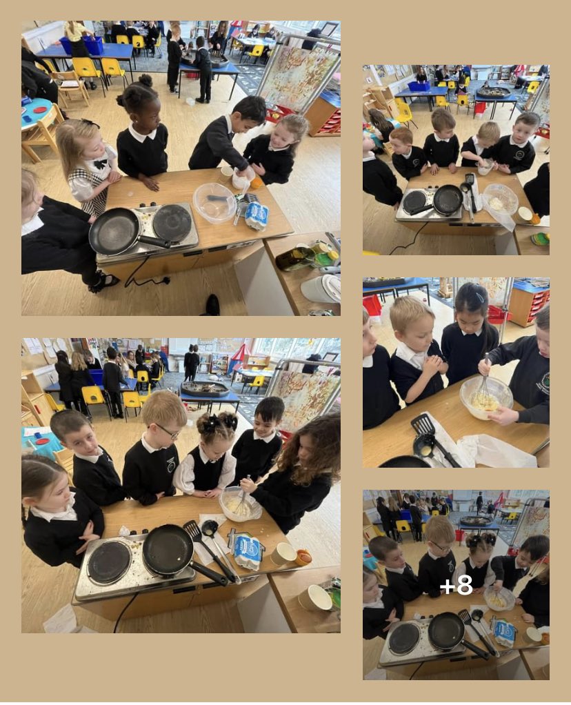 GracemountPS's tweet photo. Primary 1 explored measure, learnt about kitchen safety and celebrated pancake day all in one this morning with some pancake making. Some chose to have them plain while others adopted for traditional toppings. Everyone agreed they tasted delicious! https://t.co/vsisZov1EP
