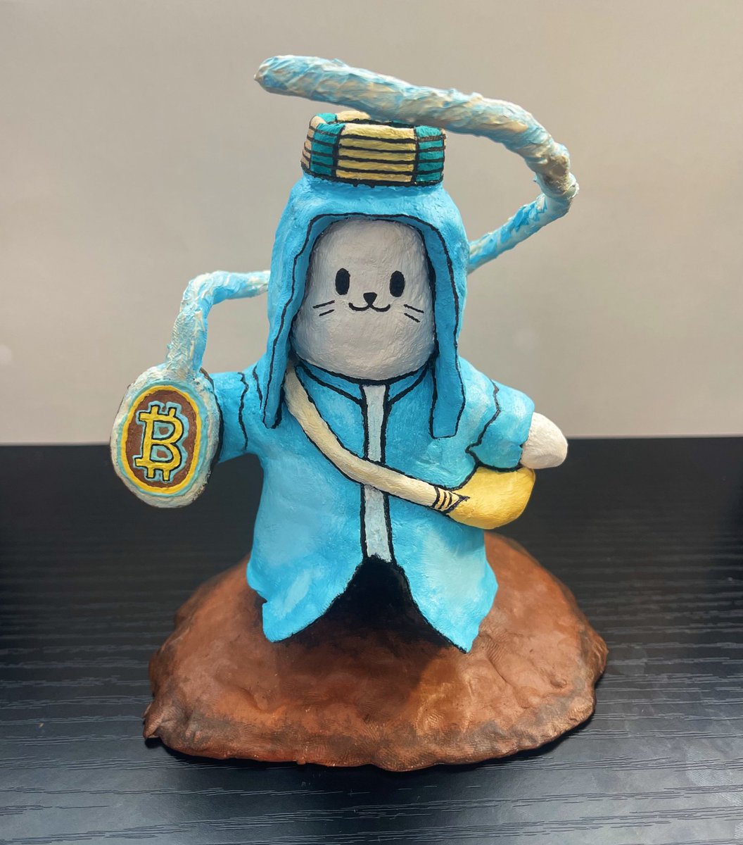 DOOMbot_Teo's tweet image. What started off as a submission for a @SappySealsNFT Ordinal. Ended up being more time consuming than I thought lol

But wanted to share my creation of the “Travelling Sealsman” I sculpted out of clay &amp;amp; painted!🗿🎨