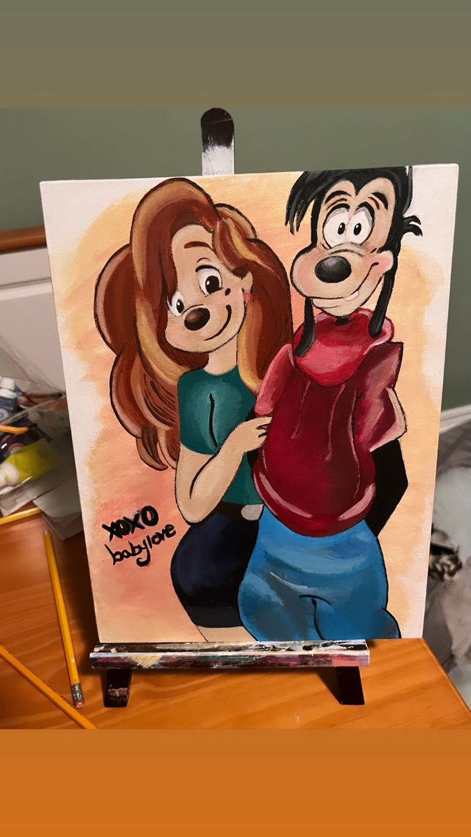 Mandaareed's tweet photo. Painted my man something 🎨❤️ https://t.co/CctLH6W9qR