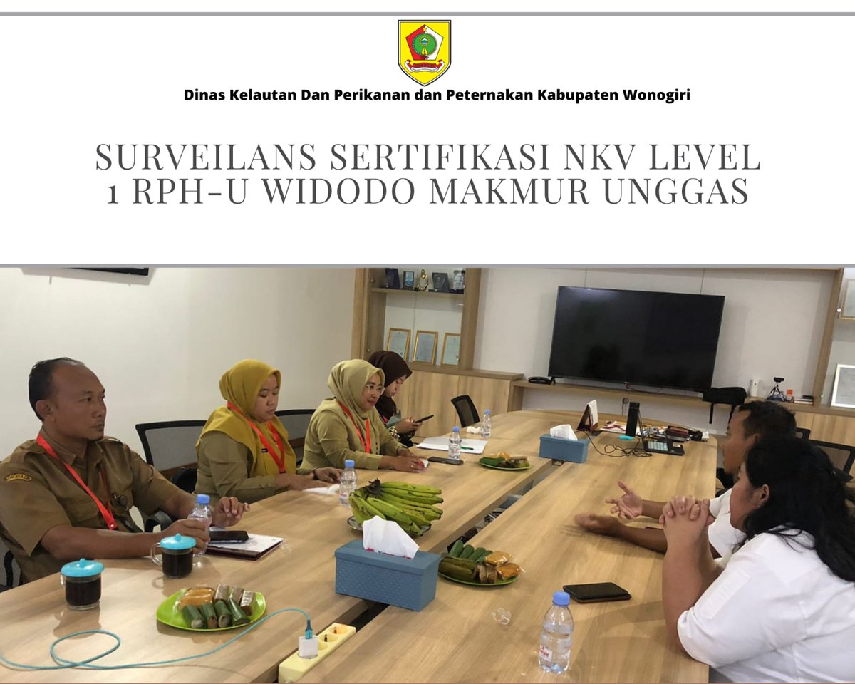 Surveilans NKV level 1 di RPH-Unggas PT. Widodo Makmur Unggas Tbk.
Dinas Kelautan Dan Perikanan dan Peternakan Kabupaten Wonogiri melaksanakan kegiatan surveilans NKV level 1 di RPH Unggas PT. Widodo Makmur Unggas Tbk. yang beralamat di Desa Giritontro Kecamatan Giritontro.