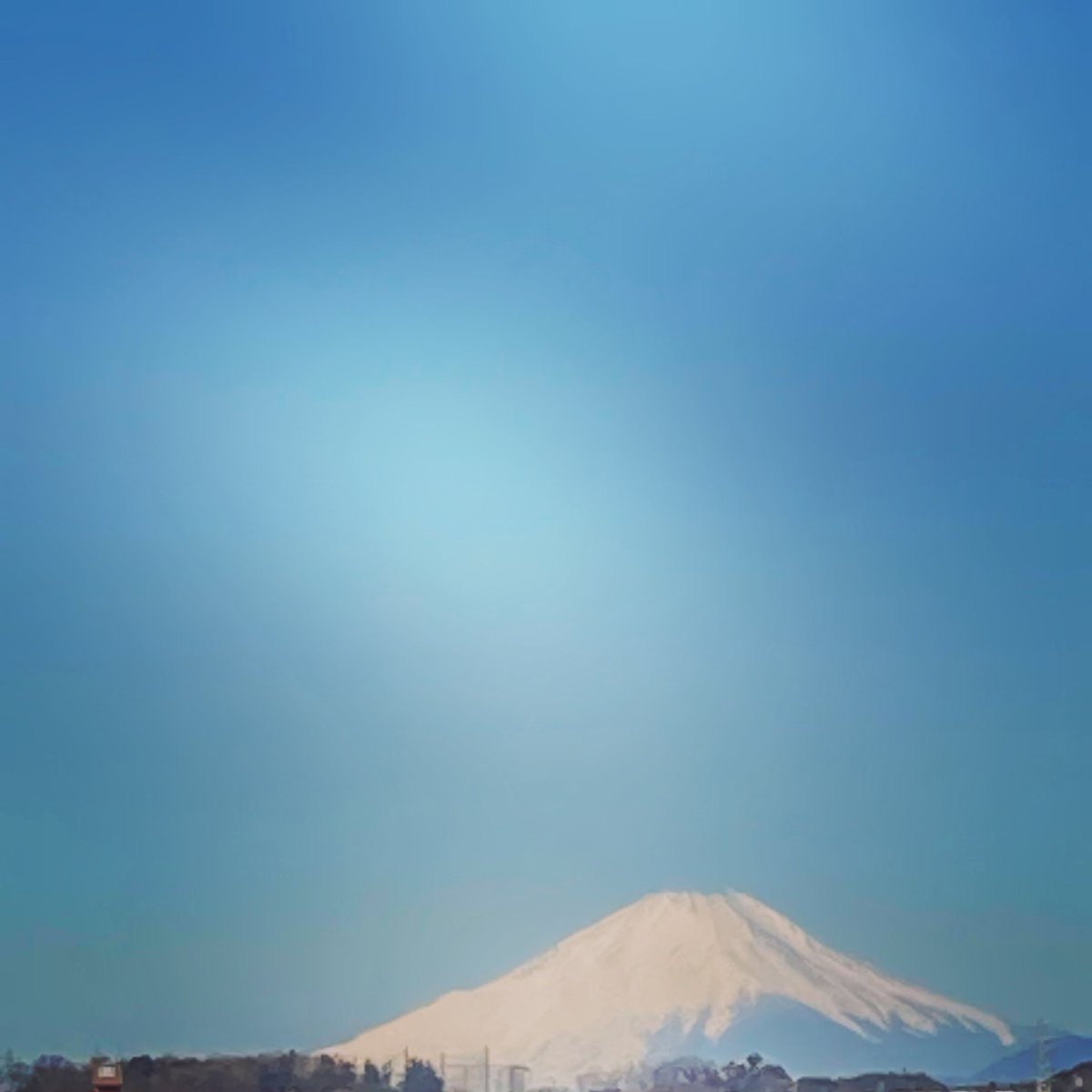 cloudless blue 
#goodmorning  #monday
#mtfuji  #mtfujiphoto_ig 
#frommywindow 
#富士山　#いまそら　#冬景色