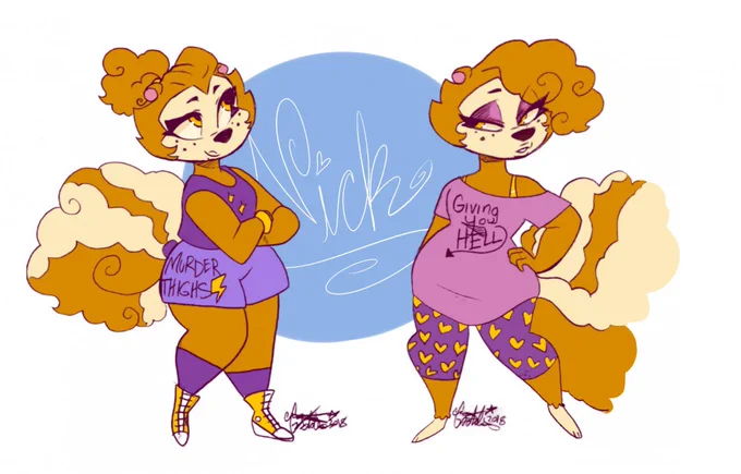 character is my girl Nick but as a Toon. She's a golden skunk! 