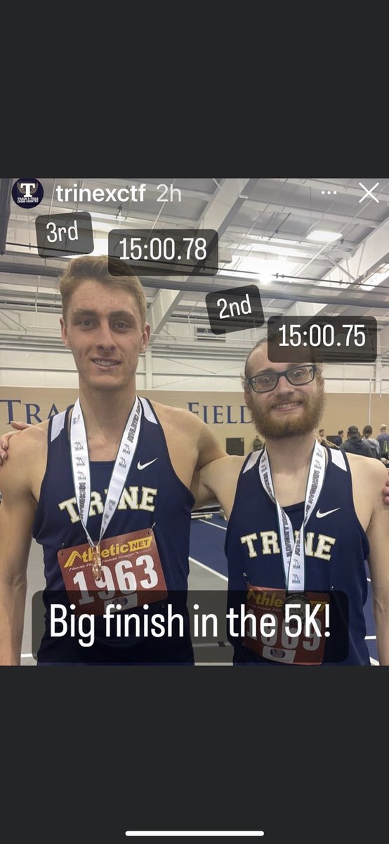 Billyhoop03's tweet photo. Conference Championship today @TrineXCTF great job team! @RyanHoop68  with a PR and a 3rd place finish! https://t.co/QnTaV6qt0w