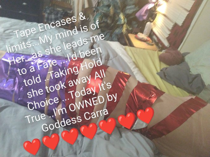 Mistress &amp; @GoddessCarra assigned me the task of tape.. emotions and feelings ...the tape removal stung<a class="tags" target="_blank" title="On Twitter" href="/?out=eyJ0eXAiOiJKV1QiLCJhbGciOiJIUzUxMiJ9.eyJpYXQiOjE3MjUwMTkzMzksImlzcyI6InR3cG9ybnN0YXJzLmNvbSIsIm5iZiI6MTcyNTAxOTMzOSwiZXhwIjoxNzU2NTU1MzM5LCJyZWRpcmVjdF91cmwiOiJodHRwczovL3R3aXR0ZXIuY29tL0dvZGRlc3NDYXJyYSJ9.yDc9duCHvzoXkkGy_y0Id8dGUXGuo8-gS8sv66fH2o2p0s5P-HG7s8nHH9cGNzMqrFfeGl2oyfxWTMKG3abBxw">@GoddessCarra</a>