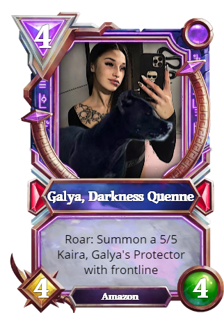 GUcustom_cards's tweet photo. A new #GodsUnchained custom card was created by: 0x7eb4e59061bec3ad5e269885262748847f338a93 https://t.co/NWfIpm3AZb https://t.co/UXIXjMwhc1