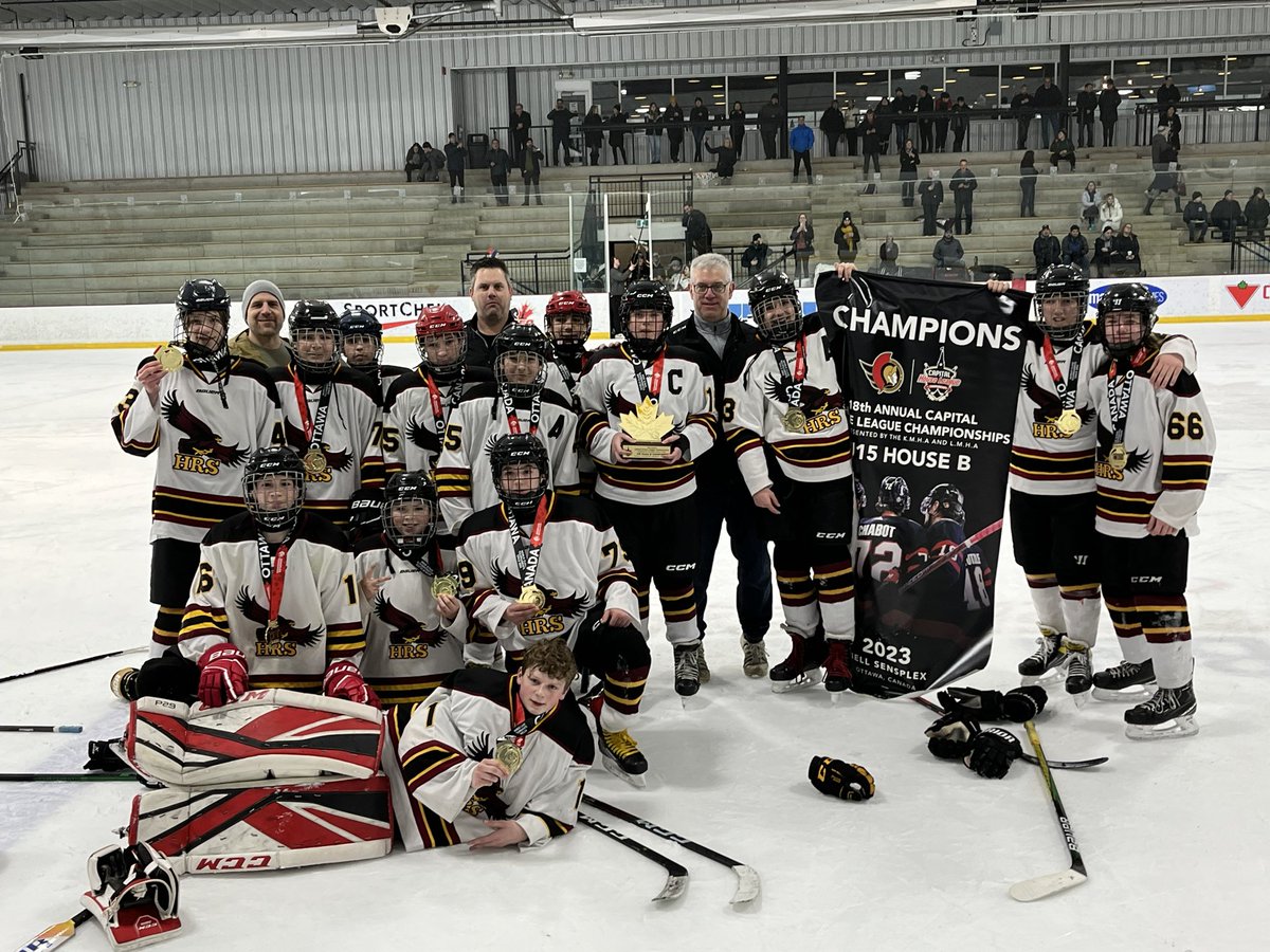 Congratulations to the HRS Aigles on earning a shootout victory to claim the U15 House B division! 

🏅🏒 #CHLC23