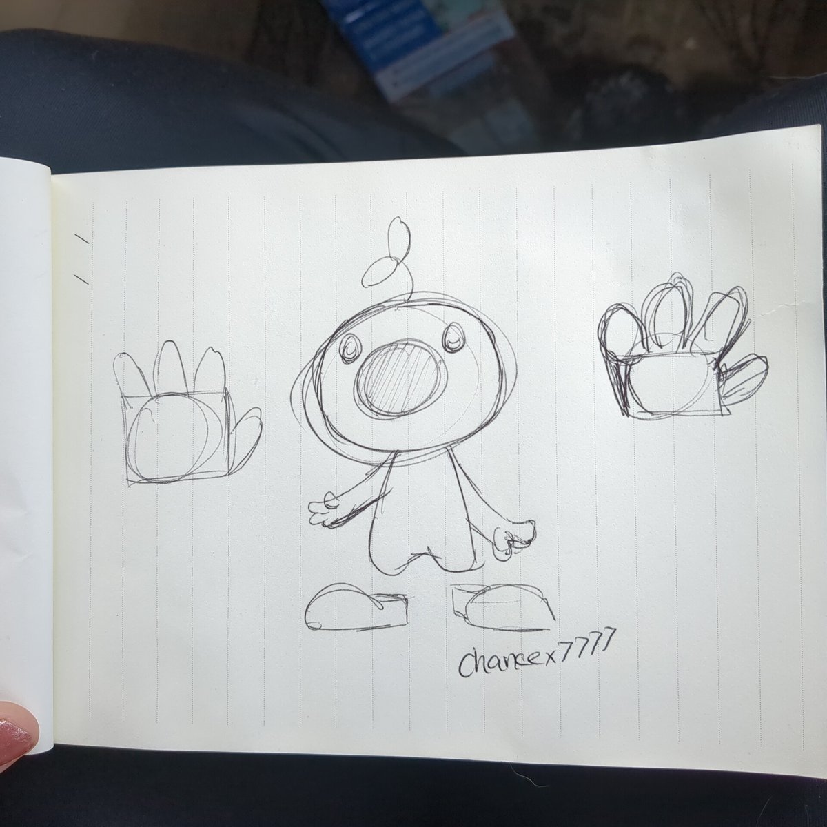 chancex7777's tweet photo. Sneak peek at a never before seen character... Poyo! https://t.co/kuTsETa2ev
