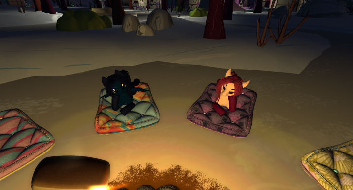 Hiverro's tweet photo. Some time around the campfire and a chat with @NightStarOC ☺️

#SecondLife #OpenPony #Campfire https://t.co/nvhTnk9TGD