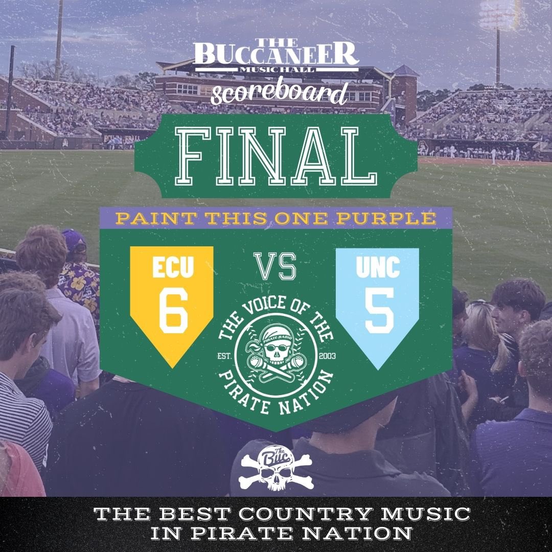 PR927FM's tweet photo. PAINT THIS ONE PURPLE!!! ECU Baseball goes to Chapel Hill on Sunday, gets the 6-5 W and comes away with the two-game sweep on the weekend. https://t.co/PfhCGi1woI