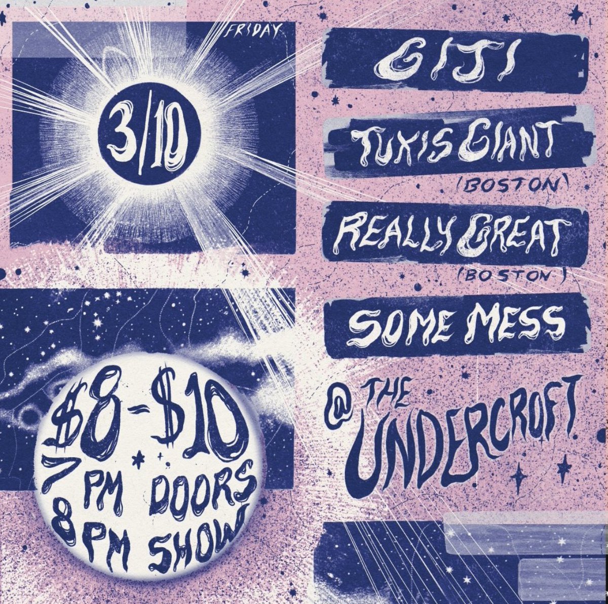 some_mess's tweet photo. Our next show is at The Undercroft on 3/10!
Come on out!!!
#Baltimore #punk #live https://t.co/XqFKGRampU