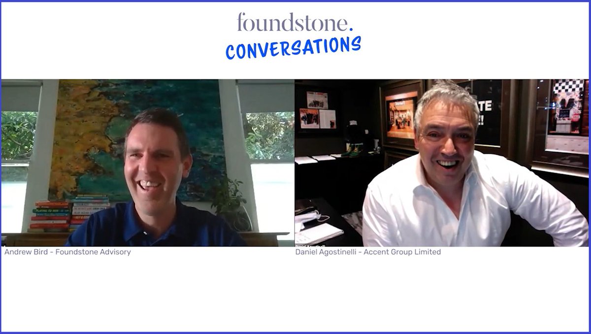 humaninsights1's tweet photo. Our conversation with Daniel Agostinelli CEO of Accent Group a $1Billion public company. Featured again in the Fin Review last week for bucking the trend in the sector.

Daniel founded Sanity music with Brett Blundy from his mother’s Rumpus room.

https://t.co/ZGuRH5LSTd

#Retail https://t.co/XMp4BKobMF