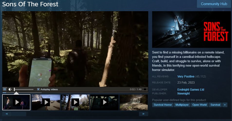 🐱Sons Of The Forest STEAM GIVEAWAY🐱

➡️Follow <a href="/IdleHeroesTT/">Snugtoes - Lukas</a> 
➡️Retweet + Tag a Homie ( Ill also gift it to him/her)

🐱ENDS IN 48 HOURS🐱