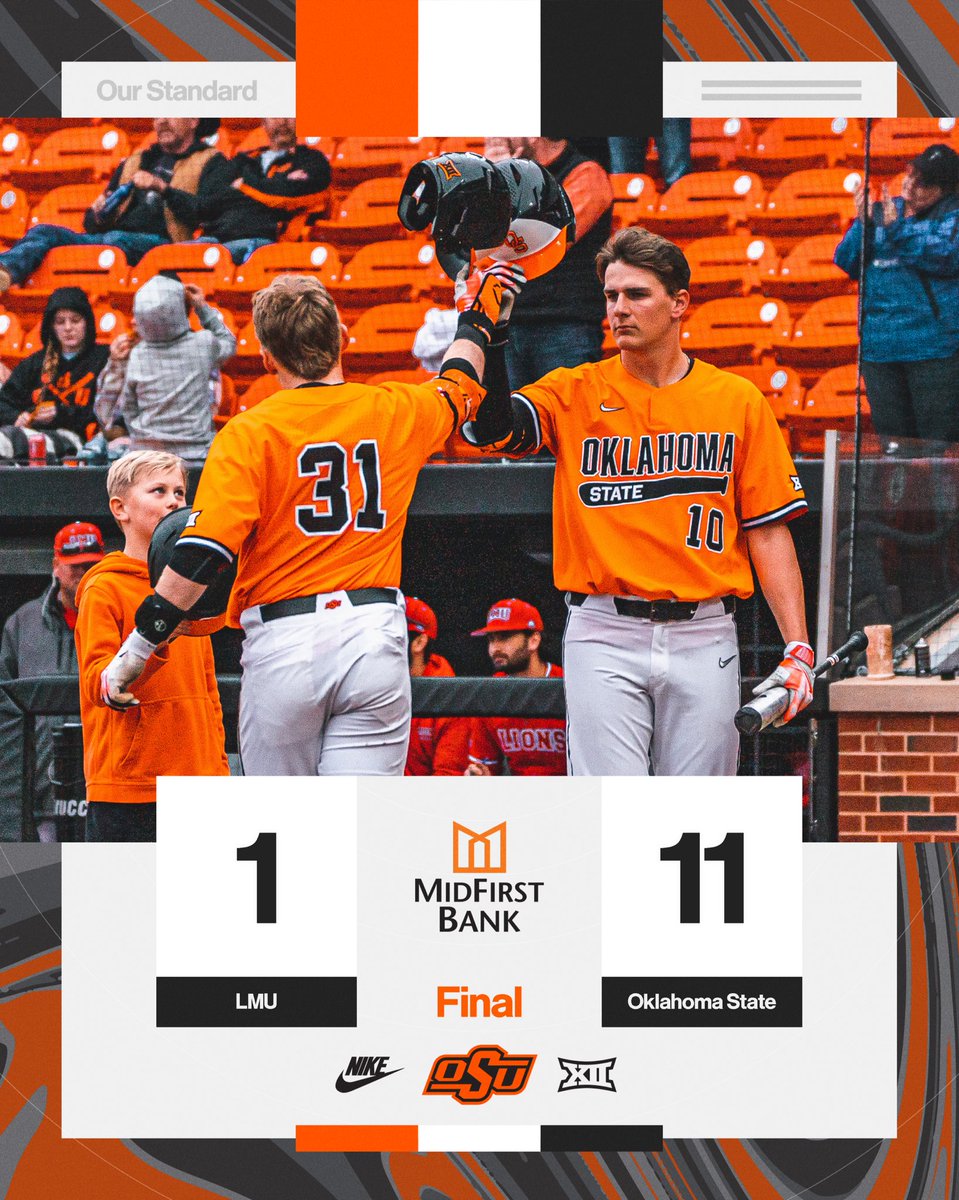 OSUBaseball's tweet photo. Run-rule for a series win on Orange Crush Sunday 

#OurStandard #GoPokes https://t.co/uqGzHnXqUL