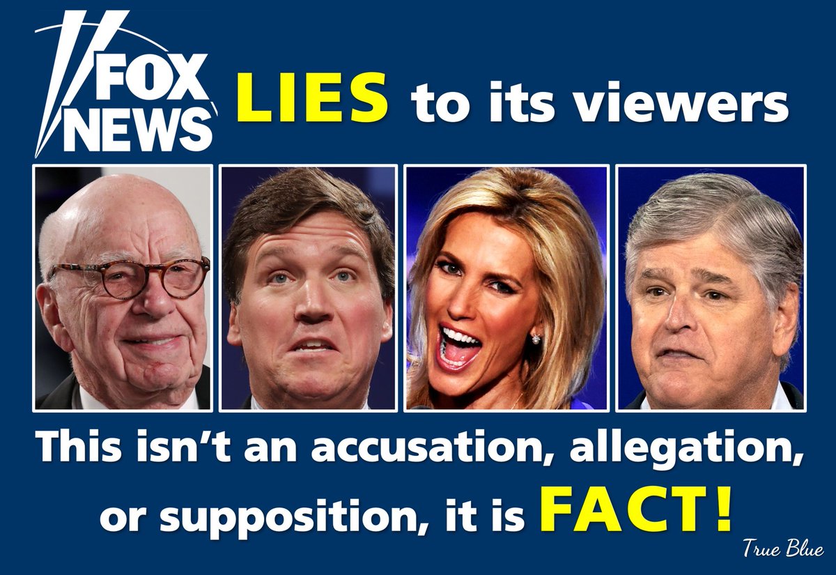 🤬 @FoxNews FEARED their audience would ABANDON them if they DIDN'T CONTINUE to PUSH LIES @FoxNews KNOWINGLY SACRIFICED its INTEGRITY to maintain its market share! #FoxNewsLies #FoxNewsIsNotNews #FoxNewsIsFakeNews