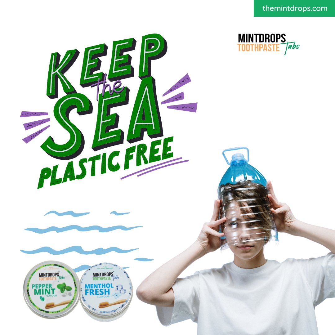 Bite, brush, smile, repeat with your new plastic-free morning routine. #PlasticFreeSeas 

Get it now amzn.to/3xX6eau

#smile #toothpaste #toothpastetablets #savetheworld #plasticfree #oralcare #mintdropstabs #ditchthetube #plasticwaste #climatechange #madeinindia