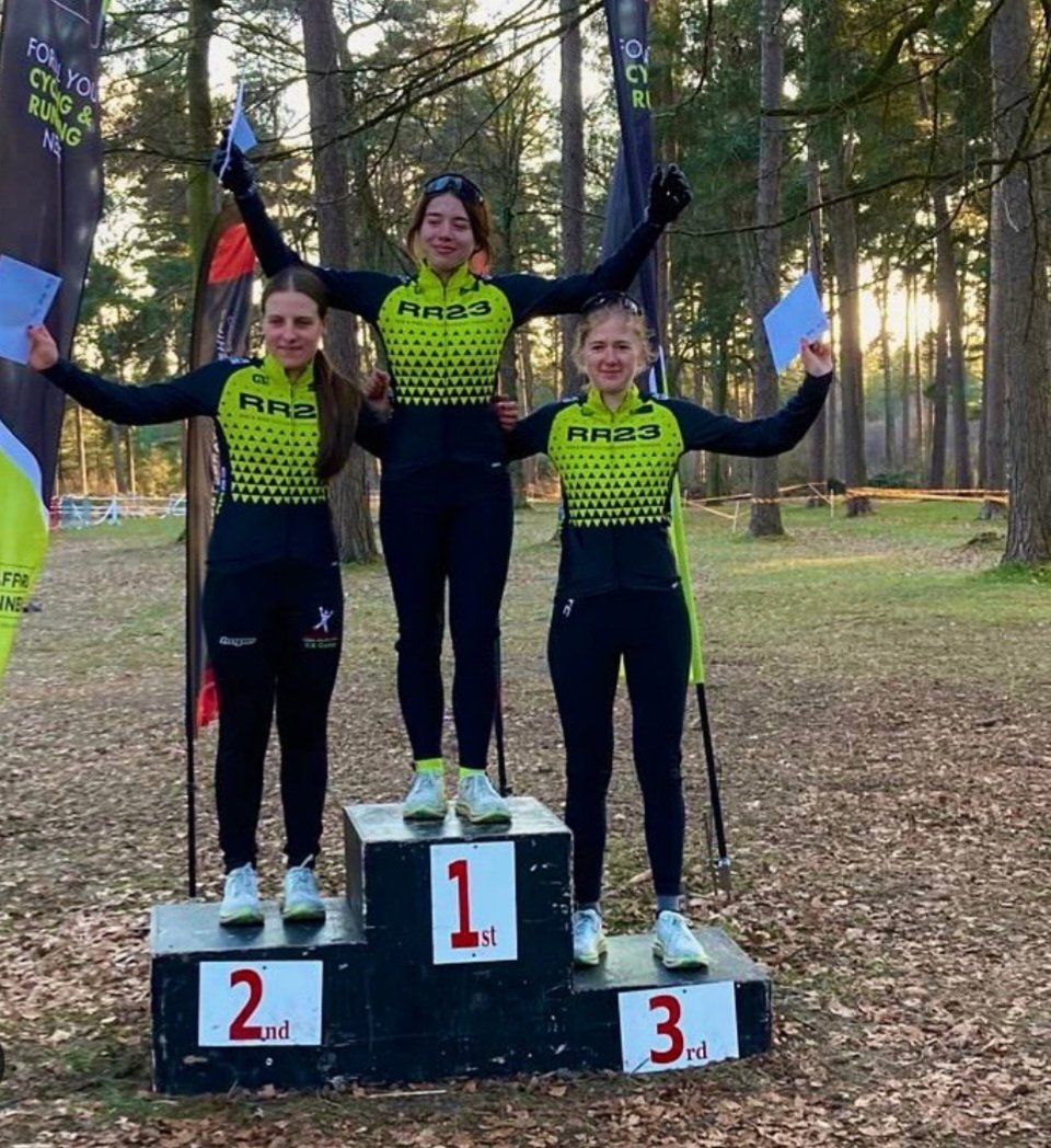 Clean sweep for team #RR23 in Elite Women's @RunandRideUK Winter Classic race at #cannockchase 

#thisgirlcan #mtb #xcmtb #ukmtbchat