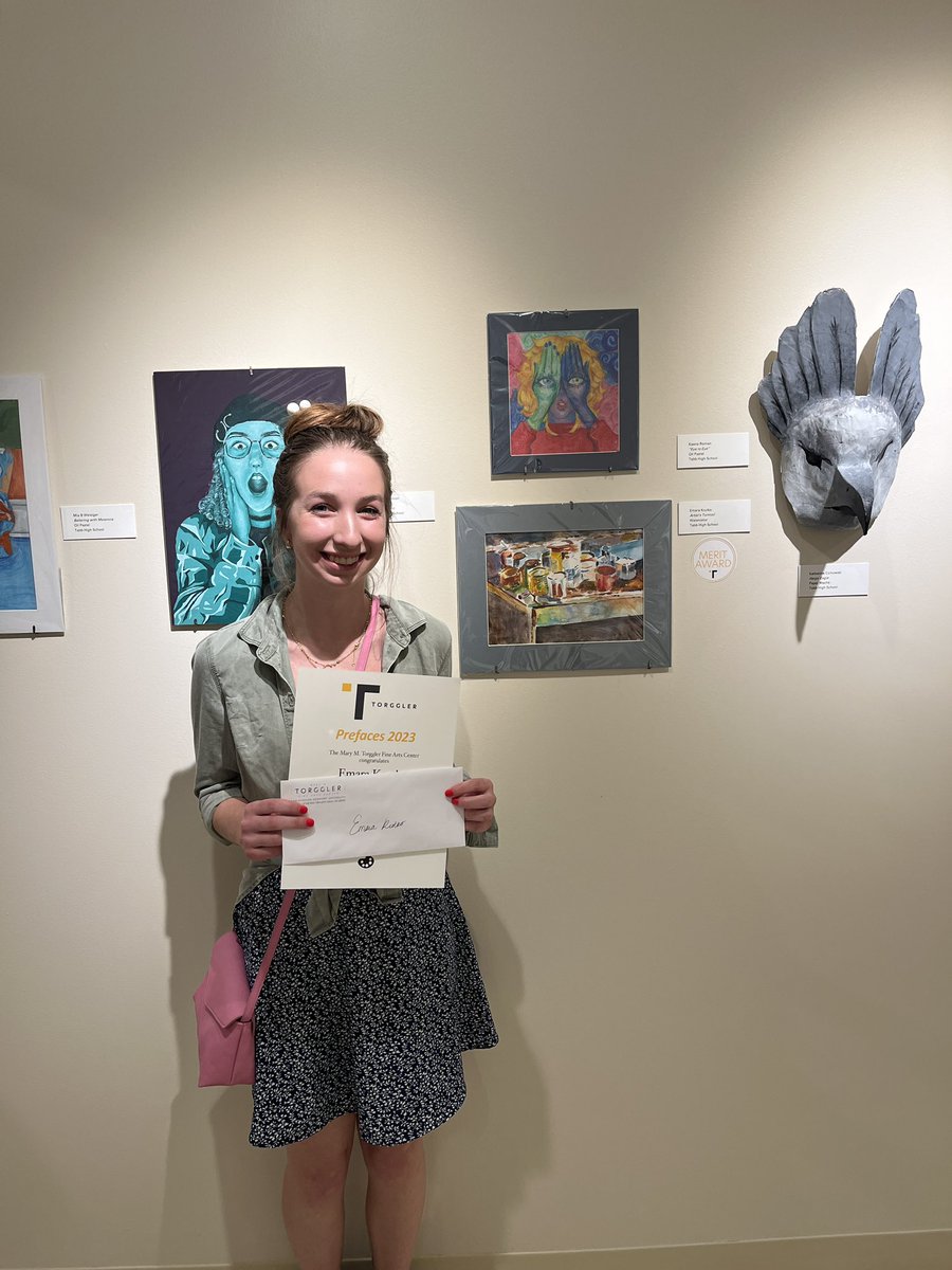 tabbhighart's tweet photo. Congrats to Emma Krutko for achieving a Painting Merit Award at Prefaces Art Exhibition! https://t.co/NdVRHSK7v3