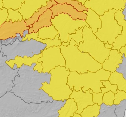 Gran parte de la región contará esta madrugada con avisos amarillos de <a href="/AEMET_CLaMancha/">AEMET_Castilla-La Mancha</a>, naranja en el caso de Guadalajara, por bajas temperaturas. #112clm
