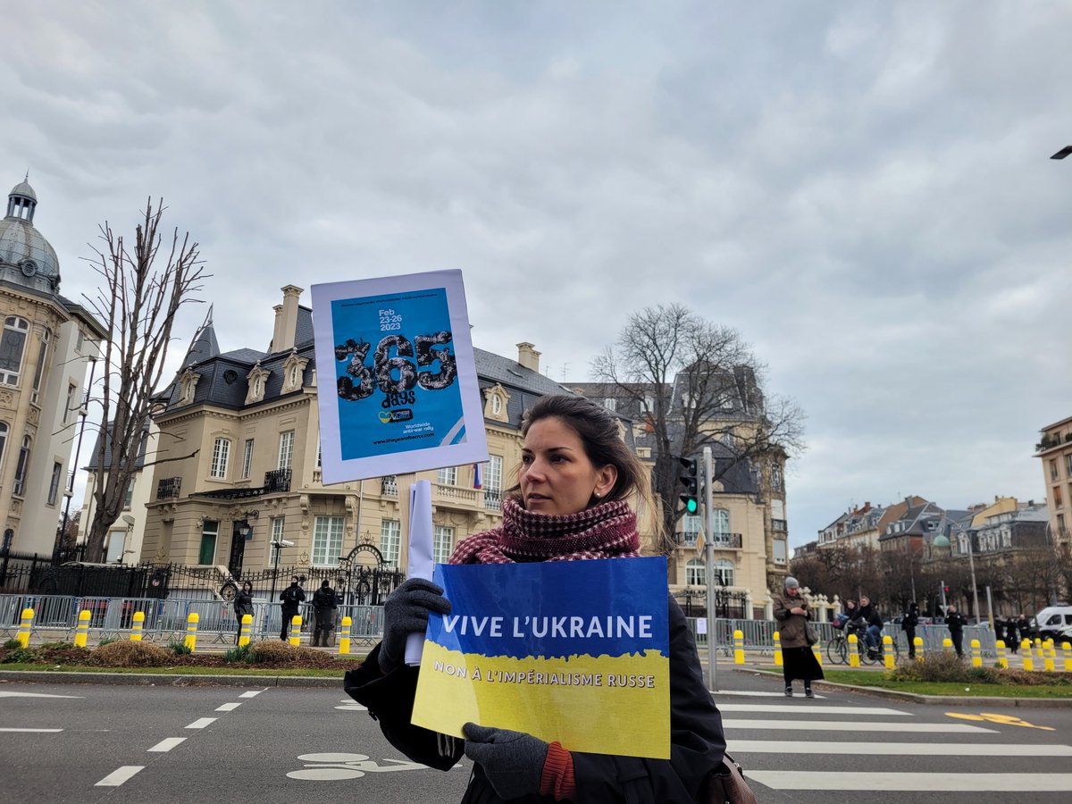NonGuerre's tweet photo. #ФевральДлитсяГод
Strasbourg, le 25 février 2023. https://t.co/ZICw48MKm9