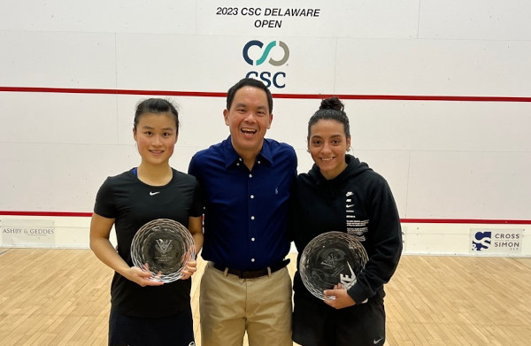 SquashInfo's tweet photo. Egypt teenager @KenzyAymann celebrated the 3rd Tour title of her career after upsetting favourite Ka Yi Lee in the @PSAChallenger Delaware Open final in USA https://t.co/09G1wI3E1C

@MasrSquash @LadiesSquash @SquashGuy72 @SquashMadDotCom @squashplayermag @SquashSite https://t.co/VJMV06Waxk