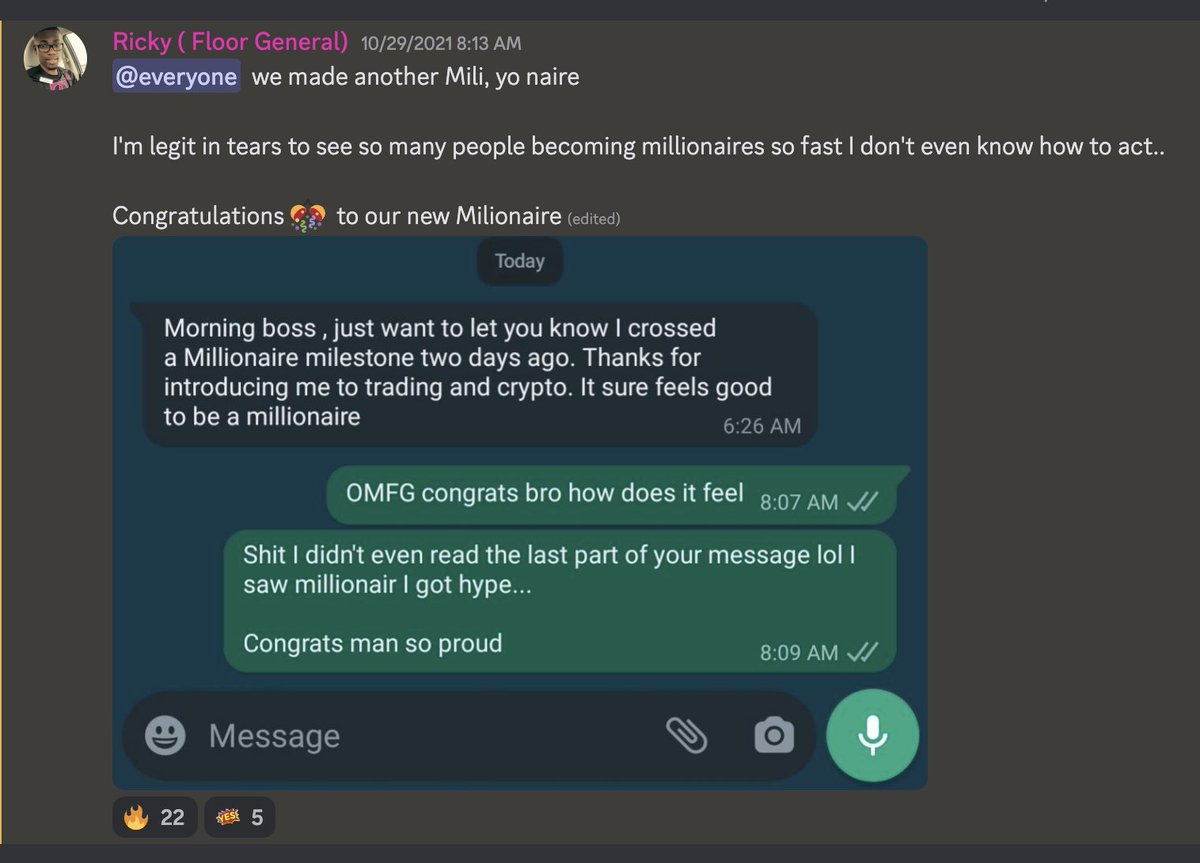 Gen bagay lè w di yon moun li, li ka difisil pou yo kwè paske se pa yon bagay ki fèt souvan.

I majine'w bat je fèmen je ou gen yon milyon dola. Bagay ki ka fè w fou wi.