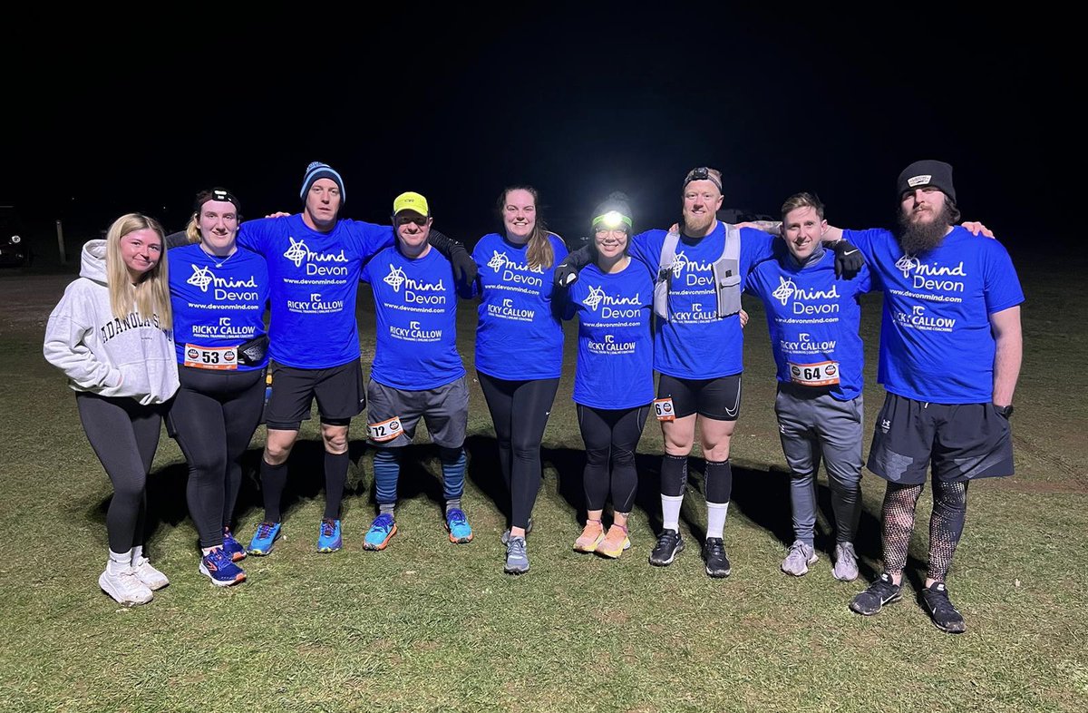Night trail run for <a href="/MindDevon/">Devon Mind</a> ✅